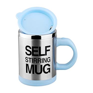 Imagem de Caneca de Mistura Automática com Tampa Elétrica Aço Inoxidável para Café Leite Cacau Chocolate Quente Chá