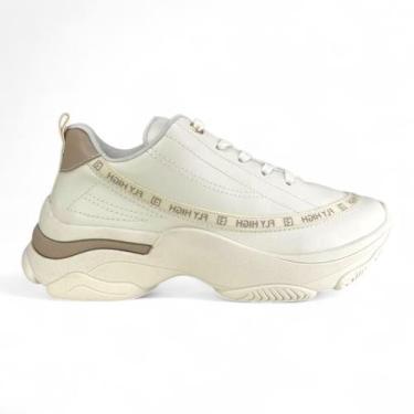 Imagem de Tênis Ramarim Feminino Chunky Dad Sneaker Casual Ref 74201, Gelo, 36