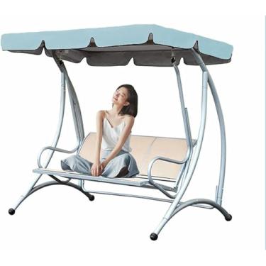 Imagem de Capa de substituição para balanço de pátio de 2 ou 3 lugares, impermeável, para uso externo em jardins e áreas externas, em tecido Oxford 210D~/