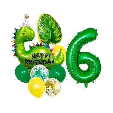 Imagem de Conjunto De Balões De Aniversário Com Tema Dinossauro Jurássico, Balõe