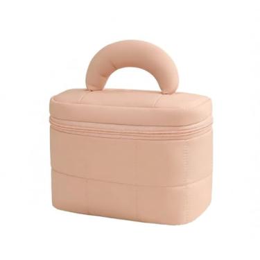 Imagem de Bolsa de Cosméticos Costura em Linha Portátil com Grande Capacidade Sacola Lavanderia para Viagem Abertura Ampla Armazen