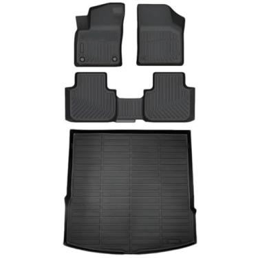 Imagem de Priprilod Tapetes de chão TPE + porta-malas compatíveis com Volkswagen Atlas Cross Sport 2020-2025 Acessórios Forro de porta-malas