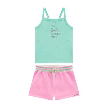 Imagem de Conjunto Infantil Menina Regata e Short Moletinho Somnii-Feminino