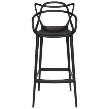 Imagem de Banqueta Média Masters Allegra - 66 Cm - Preto - Decoreshop