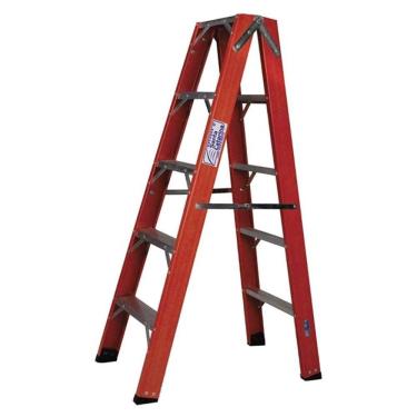 Imagem de Escada de Fibra de Vidro Santa Catarina Dupla, 6 Degraus