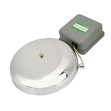 Imagem de Generic de Tempo de Anel Escolar Elétrico de Aço Inoxidável 8 pol. Som Agradável Alto para Fábrica Escolar 220 V - Material Durável para Locais Públicos Internos