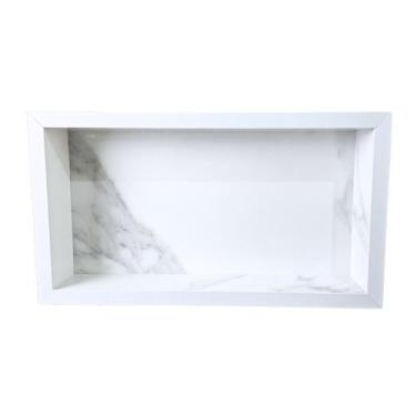 Imagem de Nicho Porcelanato Embutir 30x60 Borda Alumínio Envio Imediato Oferta -