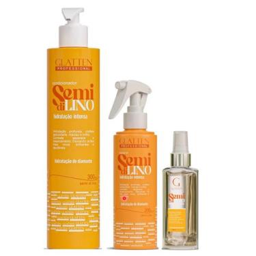 Imagem de Glatten Semi Di Lino Condicionador e Leave-in e Sérum