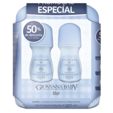 Imagem de Desodorante Roll-on Giovanna Baby Blue 50ml Promocional Kit 2 Unidades