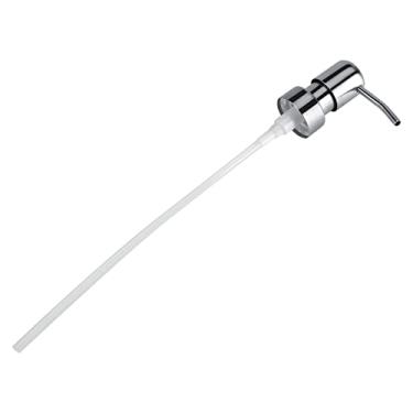 Imagem de Bomba de sabão de aço inoxidável 304, dispensador de xampu líquido com bocal de desenho de arame galvanizado, para cozinha, banheiro, garrafas de abertura de 2,5 cm