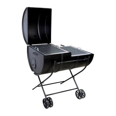 Imagem de Churrasqueira Brasão Mista 200L Grelha Carrinho 100X80X55Cm