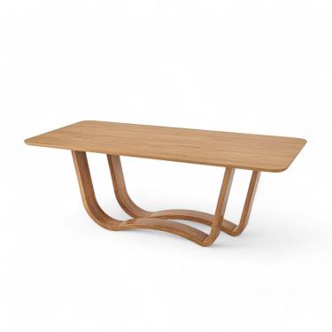 Imagem de Mesa De Jantar Retangular De Madeira Live 180cm X 100cm Champagne