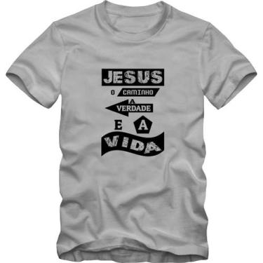 Imagem de Camiseta Jesus Fé Evangélico Plus Size Tamanho Especial G1 G2 G3 - Bla