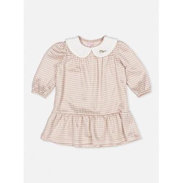 Imagem de Vestido Bebê Pied Poule Rosa Estampado Momi-Feminino