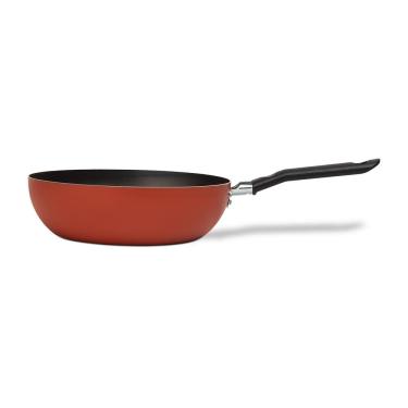Imagem de Panela Wok Brinox Fun Antiaderente Pro-Flon 2,3L 24cm Terracota