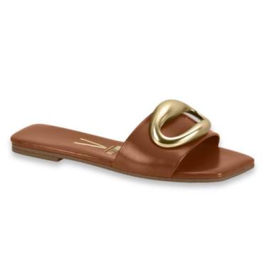 Imagem de Rasteira Feminina Tamanco Vizzano Detalhes Chiq Metais Ref: 6553.101, 