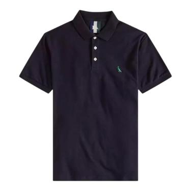 Imagem de Camisa Polo Reserva Piquet Basica Masculino Azul Marinho-Masculino