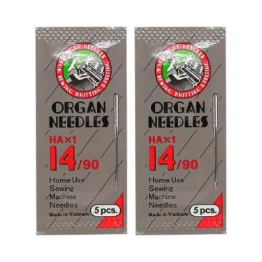 Imagem de Agulhas Para Máquina De Costura Singer Brother, Pacote Com 2, Organ, T