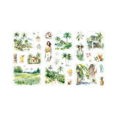 Imagem de 6 Adesivos De Material Duplo Mr. Paper, 6 Estilos, Decoração Criativa 