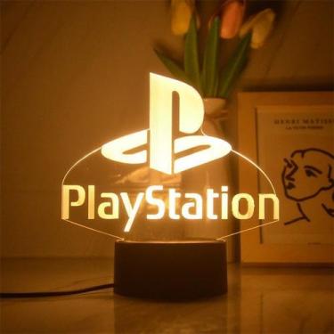 Imagem de Luz noturna: LED 3D que muda de cor, futebol, PlayStation - Yiweisai