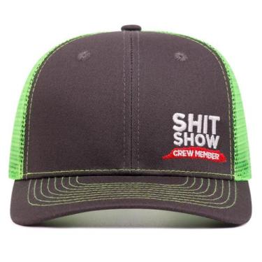 Imagem de Boné de beisebol de algodão liso, chapéu Shit Show Crew Member bordado