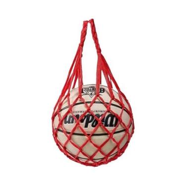 Imagem de Bolsa De Rede De Nylon Para Basquete Juvenil, Saco De Armazenamento Re