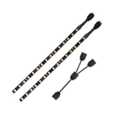 Imagem de Fita De LED RGB 12V 4 Pinos 5050 ARGB Aura Sync IP30 IP65 50CM 1M 2M 6