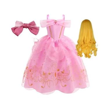 Imagem de Fantasia Infantil Da Princesa Aurora Da Disney Para Festa, Carnaval, A