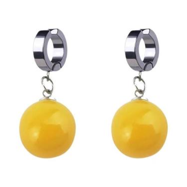 Imagem de Brincos Pendentes Potara Super Vegetto Zamasu Son Goku Preto Para Mulh