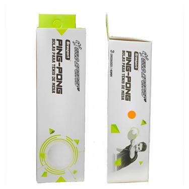 Imagem de Bolas de Tênis de Mesa Gold Sports Brasport alta Rebote – ABS Premium 40+ 3 Estrelas-Unissex