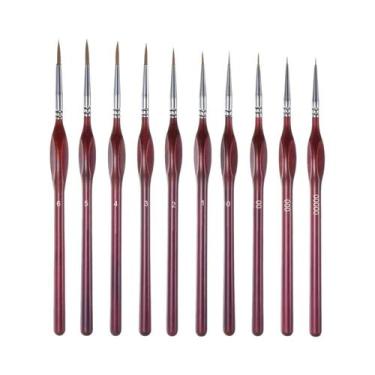 Imagem de Conjunto De Pincéis De Pintura Em Miniatura Para Acrílico, Aquarela, R