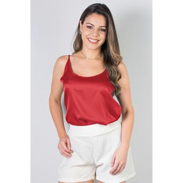 Imagem de Blusa feminina de alcinha cetim 71103-Feminino
