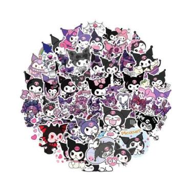 Imagem de Pacote De Adesivos Kawaii Kuromi À Prova d'Água Para Laptop E Capa De 