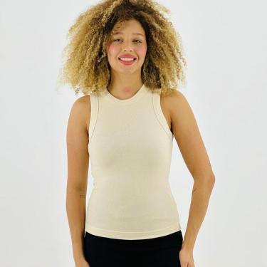 Imagem de Blusa Hering Regata Básica Canelada Feminina-Feminino