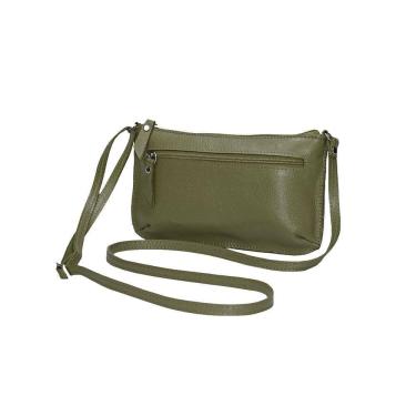 Imagem de Bolsa Transversal Pequena Mini Tiracolo Feminina Lateral Couro 