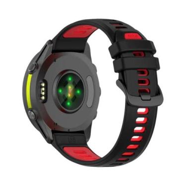 Imagem de Pulseira De Silicone Bicolor Para Garmin Forerunner 970 955 Solar 945 