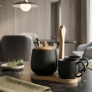 Imagem de Jogo de Xícaras para Café Oasis Açucareiro Haüskraft  Presente Perfeit