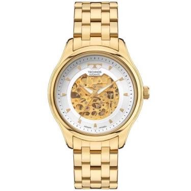 Imagem de Relógio Technos Automatico Masculino Skeleton Dourado - 8N24AR/1K