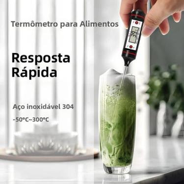 Imagem de Termômetro Digital De Cozinha Portátil Para Churrasco, Carne, Água, Le