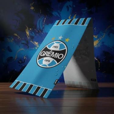 Imagem de Toalha Banho Aveludada Estampada Gremio 70 cm x 1,40m Lepper