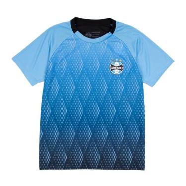 Imagem de Camiseta Infantil Betel Grêmio Raça Degradê Azul/preto, Azul, Preto, 1