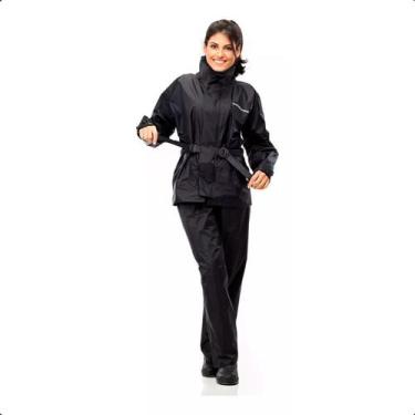 Imagem de Capa de Chuva Pantaneiro Nylon com Gola Feminina Tamanho G - 1500G