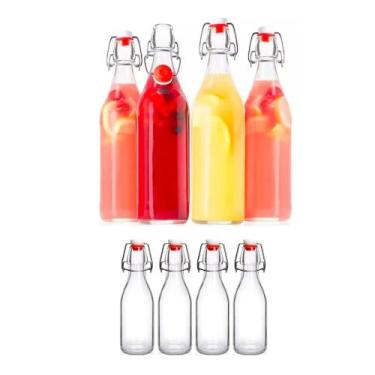 Imagem de Garrafa De Vidro Transparente Tampa Hermética - Garrafa Hermética, 2Ga