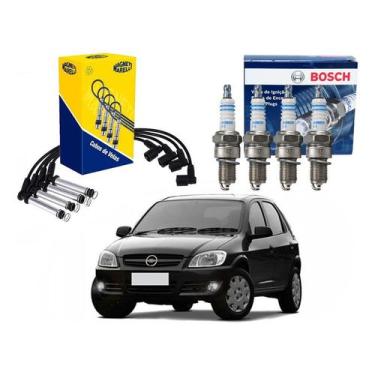 Imagem de Kit Vela Cabo Marelli Celta 1.0 Flex 2006 A 2012 - Bosch