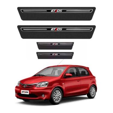 Imagem de Kit Soleiras Elegance NP - Protetor Premium Etios 2013 a 2025 - NP ADE