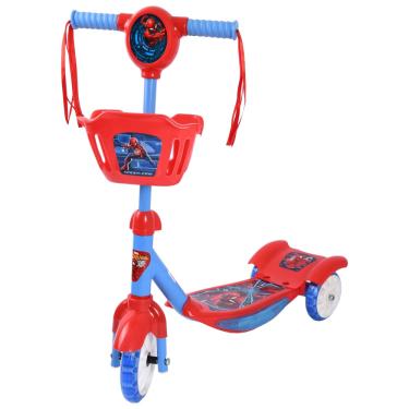 Imagem de Patinete 3 Rodas com LED e Som Homem-Aranha Brink+