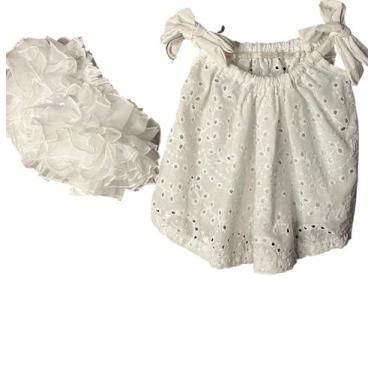 Imagem de Conjunto Bunda Rica Bebê Menina com Babados Luxo Cores - Baby luxo, Ki