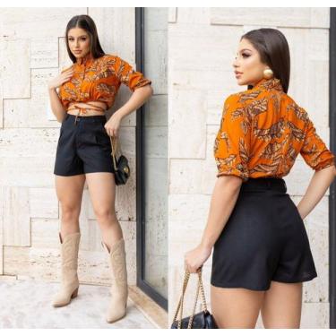 Imagem de Short Social, bermuda social, linho, short feminino, conjunto feminino