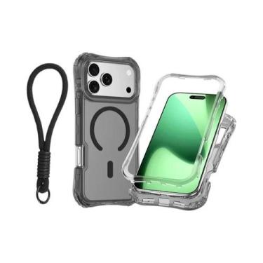 Imagem de Capa Magnética Transparente Para iPhone 17 pro Max 16 15 14 13 12 plus
