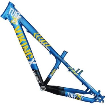 Imagem de Quadro 26 Dirt Jump Vikingx Tuff X-25 Freeride Aluminio Azul, Azul, Am